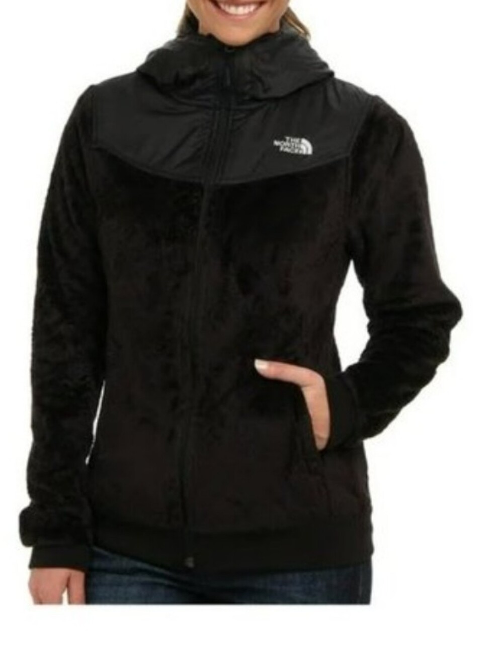 The North Face Black Teddy Fleece Hooded Jacket